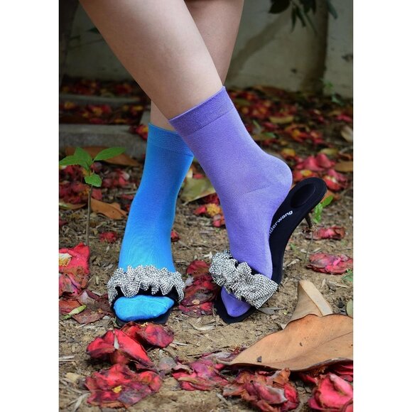 Women 5 Pairs Royal Colors Crew Thin Ankle Height Anti Odor Soft Ankle Socks - Picture 5 of 6